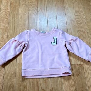 Janie and Jack pink sweatshirt. 12-18mo